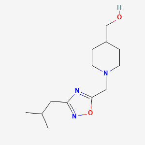 (1-((3-Isobutyl-1,2,4-oxadiazol-5-yl)methyl)piperidin-4-yl)methanol