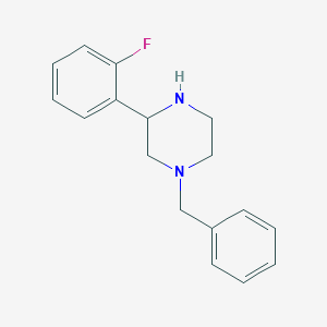 molecular formula C17H19FN2 B1489853 1-苄基-3-(2-氟苯基)哌嗪 CAS No. 1248907-93-8