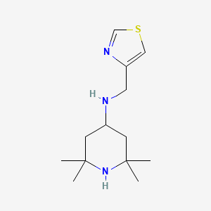 molecular formula C13H23N3S B14898540 2,2,6,6-Tetramethyl-N-(thiazol-4-ylmethyl)piperidin-4-amine 