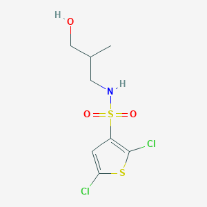 molecular formula C8H11Cl2NO3S2 B14898544 2,5-dichloro-N-(3-hydroxy-2-methylpropyl)thiophene-3-sulfonamide 