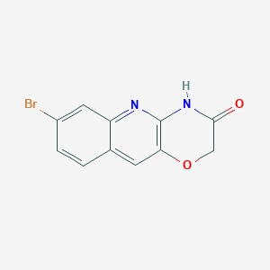 molecular formula C11H7BrN2O2 B14898571 7-Bromo-2H-[1,4]oxazino[3,2-b]quinolin-3(4H)-one 