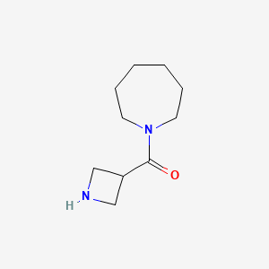 molecular formula C10H18N2O B1489858 1-(氮杂环丁-3-羰基)氮杂环戊烷 CAS No. 1534837-09-6