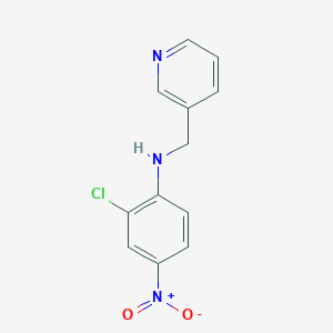 molecular formula C12H10ClN3O2 B14898593 2-chloro-4-nitro-N-(pyridin-3-ylmethyl)aniline 