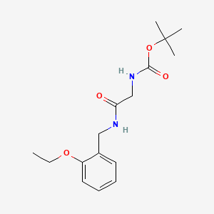 molecular formula C16H24N2O4 B14898639 tert-Butyl (2-((2-ethoxybenzyl)amino)-2-oxoethyl)carbamate 