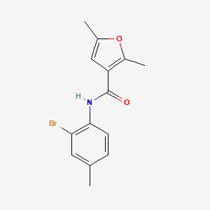 molecular formula C14H14BrNO2 B14898640 N-(2-bromo-4-methylphenyl)-2,5-dimethylfuran-3-carboxamide 