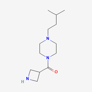 molecular formula C13H25N3O B1489866 Azetidin-3-yl(4-isopentylpiperazin-1-yl)methanone CAS No. 1496025-42-3