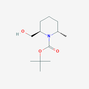 (2r,6s)-N-t-butoxycarbonyl-2-hydroxymethyl-6-methylpiperidine