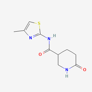 molecular formula C10H13N3O2S B14898683 n-(4-Methylthiazol-2-yl)-6-oxopiperidine-3-carboxamide 