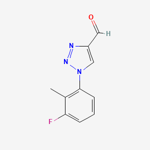 molecular formula C10H8FN3O B1489869 1-(3-fluoro-2-methylphenyl)-1H-1,2,3-triazole-4-carbaldehyde CAS No. 1488230-34-7