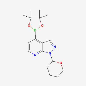 1-(Tetrahydro-2H-pyran-2-yl)-4-(4,4,5,5-tetramethyl-1,3,2-dioxaborolan-2-yl)-1H-pyrazolo[3,4-b]pyridine