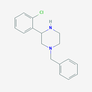 molecular formula C17H19ClN2 B1489872 1-Benzyl-3-(2-chlorophenyl)piperazine CAS No. 1248907-74-5