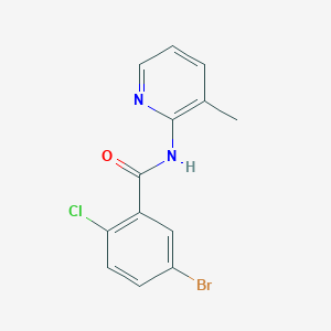 molecular formula C13H10BrClN2O B14898728 5-bromo-2-chloro-N-(3-methylpyridin-2-yl)benzamide 