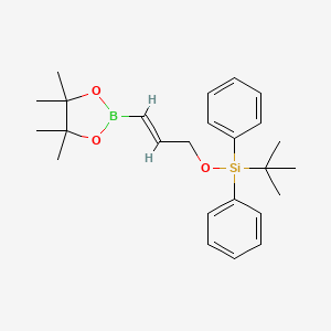 tert-Butyldiphenyl((3-(4,4,5,5-tetramethyl-1,3,2-dioxaborolan-2-yl)allyl)oxy)silane