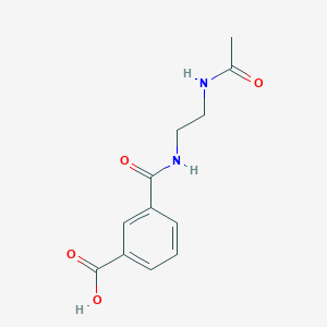 molecular formula C12H14N2O4 B14898778 3-((2-Acetamidoethyl)carbamoyl)benzoic acid 