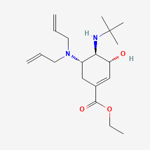 Ethyl (3R,4R,5S)-4-(tert-butylamino)-5-(diallylamino)-3-hydroxycyclohex-1-ene-1-carboxylate