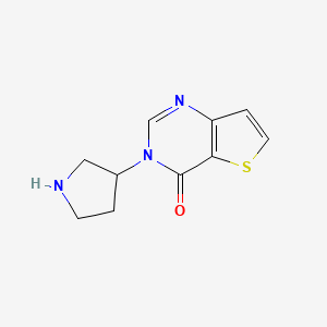 molecular formula C10H11N3OS B1489879 3-(pyrrolidin-3-yl)thieno[3,2-d]pyrimidin-4(3H)-one CAS No. 2098003-80-4