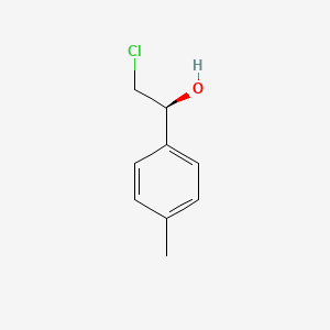 (1S)-2-chloro-1-(4-methylphenyl)ethan-1-ol