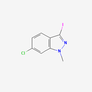 molecular formula C8H6ClIN2 B1489882 6-chloro-3-iodo-1-methyl-1H-indazole CAS No. 1260656-83-4