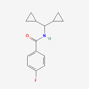 N-(dicyclopropylmethyl)-4-fluorobenzamide