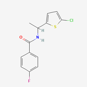 n-(1-(5-Chlorothiophen-2-yl)ethyl)-4-fluorobenzamide