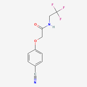 2-(4-cyanophenoxy)-N-(2,2,2-trifluoroethyl)acetamide