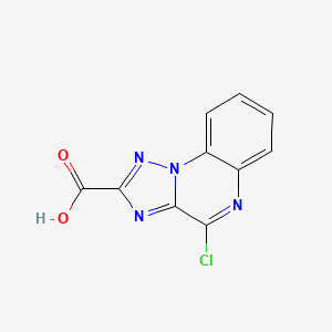 molecular formula C10H5ClN4O2 B1489886 4-氯-[1,2,4]三唑并[1,5-a]喹喔啉-2-羧酸 CAS No. 1263180-54-6