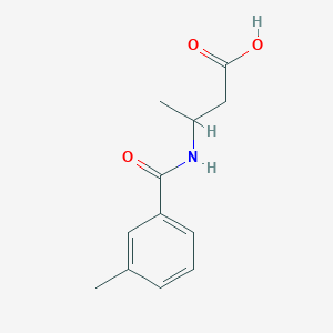 molecular formula C12H15NO3 B14898873 3-(3-Methylbenzamido)butanoic acid 