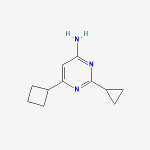 6-Cyclobutyl-2-cyclopropylpyrimidin-4-amine