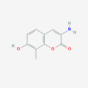 molecular formula C10H9NO3 B14898917 3-amino-7-hydroxy-8-methyl-2H-chromen-2-one 