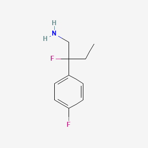 molecular formula C10H13F2N B1489892 2-Fluoro-2-(4-fluorophenyl)butan-1-amine CAS No. 1554413-56-7