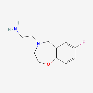 2-(7-fluoro-2,3-dihydrobenzo[f][1,4]oxazepin-4(5H)-yl)ethan-1-amine