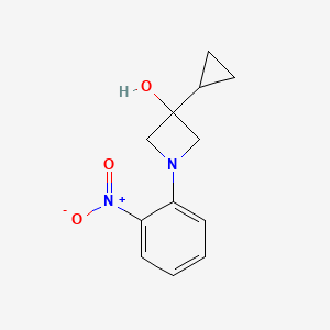 3-Cyclopropyl-1-(2-nitrophenyl)azetidin-3-ol