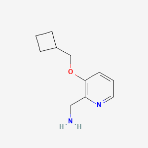 molecular formula C11H16N2O B1489898 (3-(Cyclobutylmethoxy)pyridin-2-yl)methanamine CAS No. 2098120-94-4
