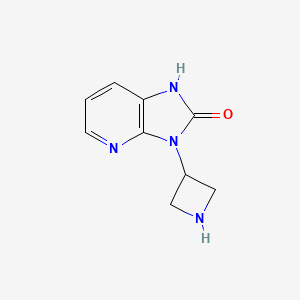molecular formula C9H10N4O B1489900 3-(azetidin-3-yl)-1H-imidazo[4,5-b]pyridin-2(3H)-one CAS No. 1452561-18-0