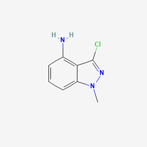 molecular formula C8H8ClN3 B1489901 3-Chloro-1-methyl-1H-indazol-4-amine CAS No. 1289266-93-8