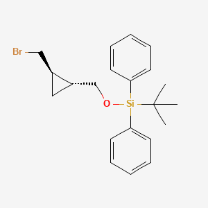 molecular formula C21H27BrOSi B14899018 (((1R,2R)-2-(Bromomethyl)cyclopropyl)methoxy)(tert-butyl)diphenylsilane 