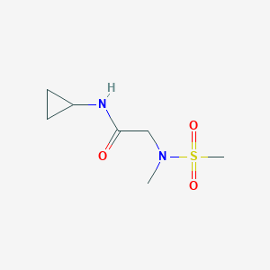 molecular formula C7H14N2O3S B14899022 n-Cyclopropyl-2-(n-methylmethylsulfonamido)acetamide 