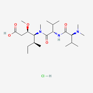 molecular formula C22H44ClN3O5 B14899026 (3R,4S,5S)-4-((S)-2-((S)-2-(Dimethylamino)-3-methylbutanamido)-N,3-dimethylbutanamido)-3-methoxy-5-methylheptanoic acid hydrochloride 