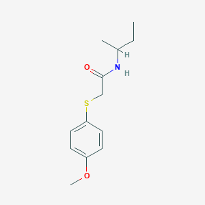 n-(Sec-butyl)-2-((4-methoxyphenyl)thio)acetamide