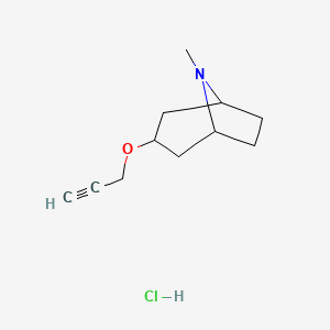 8-Methyl-3-(prop-2-yn-1-yloxy)-8-azabicyclo[3.2.1]octane hydrochloride