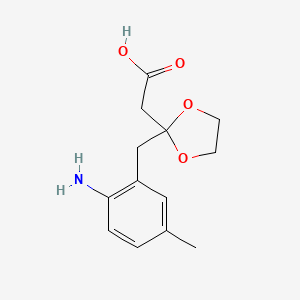 2-(2-(2-Amino-5-methylbenzyl)-1,3-dioxolan-2-yl)acetic acid