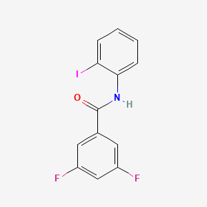 molecular formula C13H8F2INO B14899064 3,5-difluoro-N-(2-iodophenyl)benzamide 