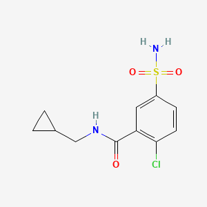 2-chloro-N-(cyclopropylmethyl)-5-sulfamoylbenzamide