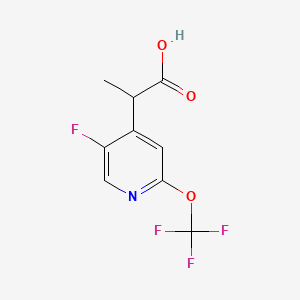 2-(5-Fluoro-2-(trifluoromethoxy)pyridin-4-yl)propanoic acid