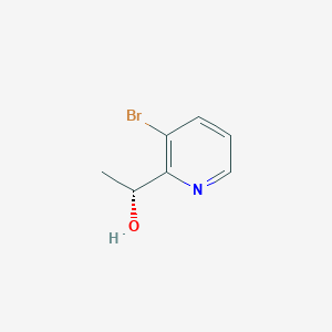 molecular formula C7H8BrNO B14899083 (R)-1-(3-Bromopyridin-2-yl)ethan-1-ol 