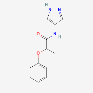 2-phenoxy-N-(1H-pyrazol-4-yl)propanamide