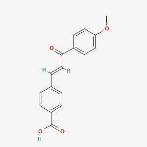 4-[(1E)-3-(4-methoxyphenyl)-3-oxoprop-1-en-1-yl]benzoic acid