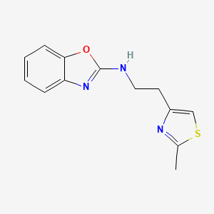 molecular formula C13H13N3OS B14899098 n-(2-(2-Methylthiazol-4-yl)ethyl)benzo[d]oxazol-2-amine 