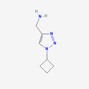 molecular formula C7H12N4 B1489911 (1-环丁基-1H-1,2,3-三唑-4-基)甲胺 CAS No. 1780443-37-9