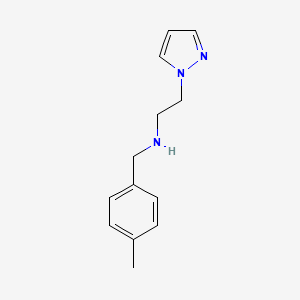 molecular formula C13H17N3 B14899125 n-(4-Methylbenzyl)-2-(1h-pyrazol-1-yl)ethan-1-amine 